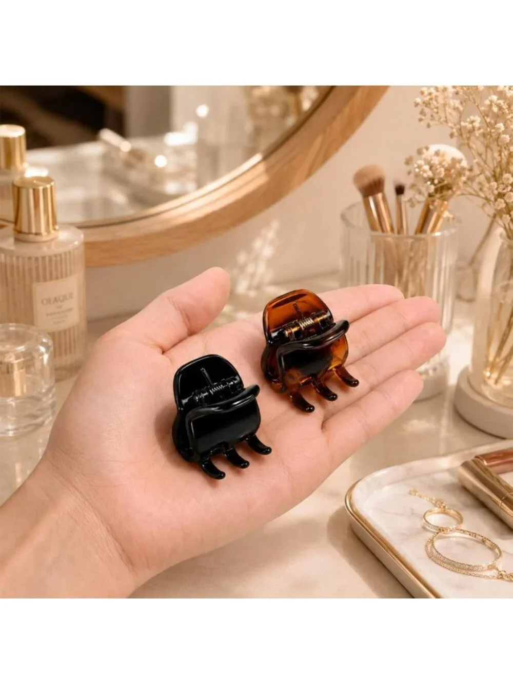 4 Pack Medium Nonslip Claw Clips - Hair Jaw Accessories for Easy Updos & Makeup